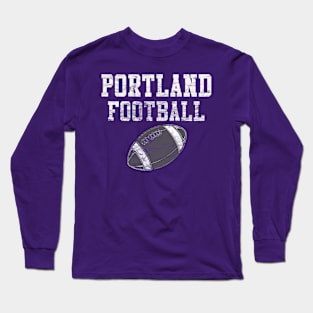 Vintage Portland Football Long Sleeve T-Shirt